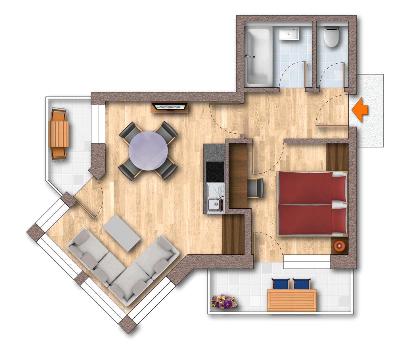 Hotel-Appartement Ferienhof แกร์ลอส ภายนอก รูปภาพ